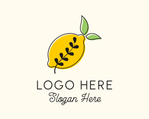 Scent - Natural Lemon Leaf logo design
