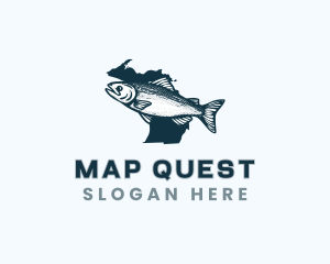 Michigan Whitefish Fishing logo design