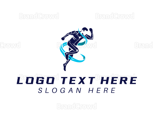 Running Athlete Exercise Logo