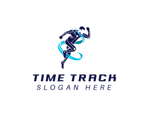 Running Athlete Exercise logo design