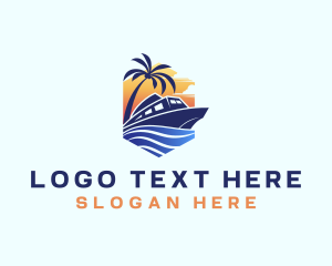 Shore - Beach Wave Cruise logo design