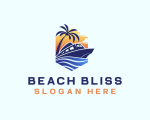 Beach Wave Cruise logo design