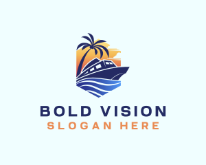 Beach Wave Cruise logo design