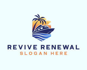 Beach Wave Cruise logo design