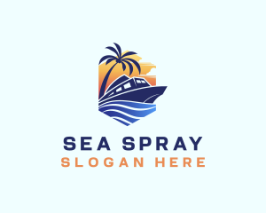 Beach Wave Cruise logo design