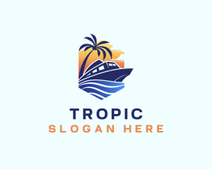 Beach Wave Cruise logo design