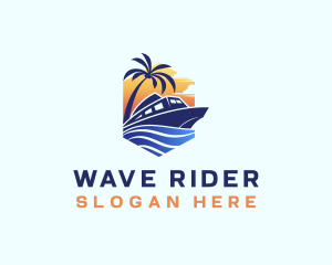 Beach Wave Cruise logo design