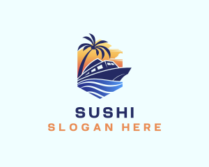 Beach Wave Cruise logo design