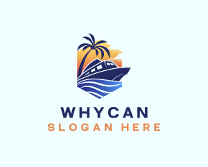 Vacation - Beach Wave Cruise logo design