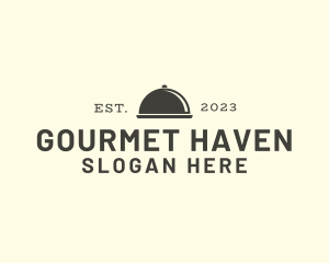 Gourmet Restaurant Wordmark logo design