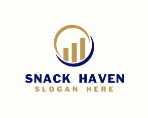 Business Investment Graph logo design