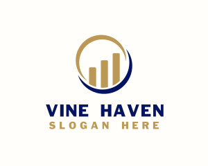 Business Investment Graph logo design