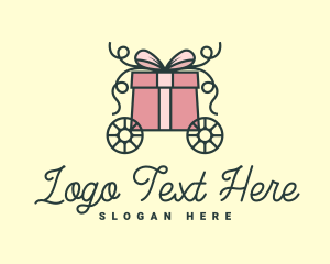 Elegant Gift Box Boutique Logo