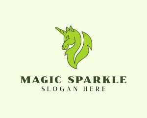 Natural Leaf Unicorn logo design