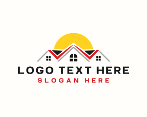 Apartment - Check House Roofing logo design