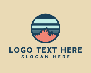 Outdoor - Rustic Mountaineering Badge logo design