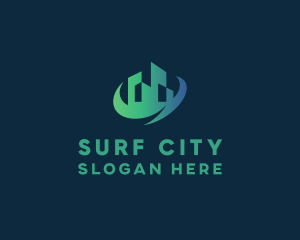 Swoosh City Property logo design