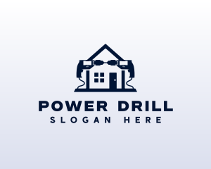 Carpentry Renovation Drill  logo design