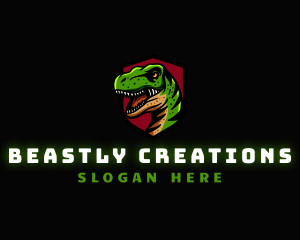 Dinosaur Reptile Beast logo design