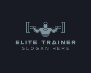 Muscle Fitness Weightlifting logo design