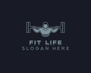 Muscle Fitness Weightlifting logo design