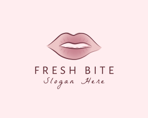 Mouth - Watercolor Woman Lips logo design