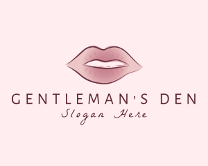 Watercolor Woman Lips logo design