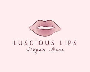 Lips - Watercolor Woman Lips logo design
