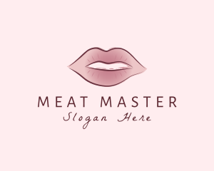 Watercolor Woman Lips logo design