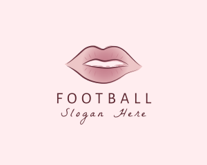 Kissable - Watercolor Woman Lips logo design