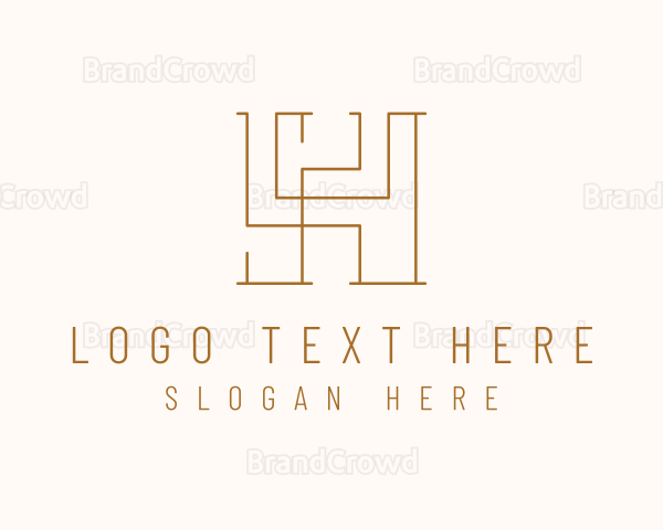 Modern Letter H Business Logo