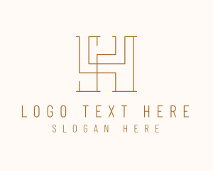 Modern Letter H Business logo design