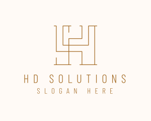 Modern Letter H Business logo design