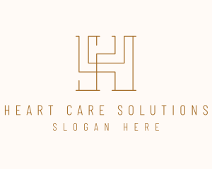 Modern Letter H Business logo design