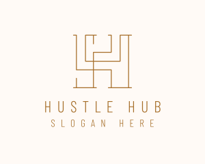 Modern Letter H Business logo design