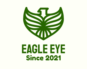 Eagle Leaf Shield logo design