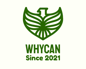 Wildlife Sanctuary - Eagle Leaf Shield logo design