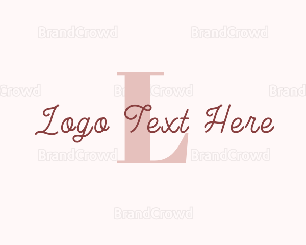 Feminine Cursive Studio Logo