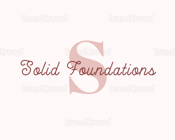 Feminine Cursive Studio Logo