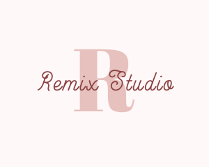 Feminine Cursive Studio logo design