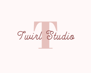 Feminine Cursive Studio logo design