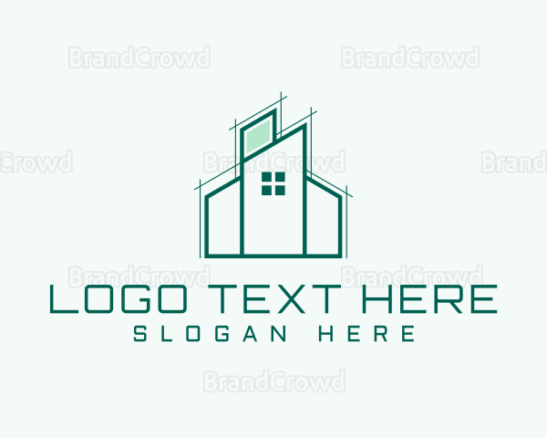 House Construction Builders Logo