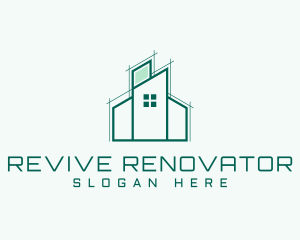 Renovator - House Construction Builders logo design