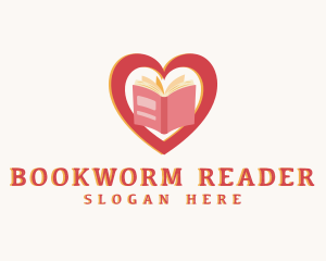 Reader - Bookstore Book Reader logo design