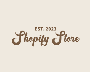 Script Store Business logo design