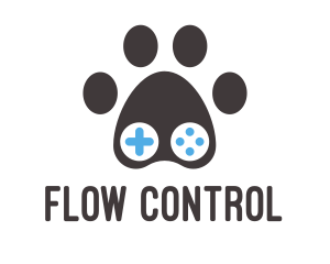 Paw Game Controller logo design