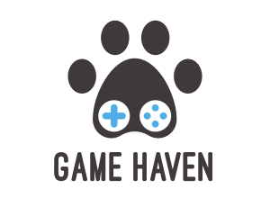 Paw Game Controller logo design