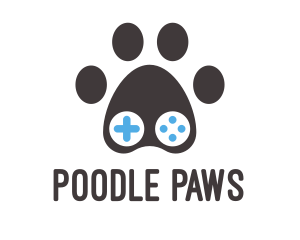 Paw Game Controller logo design