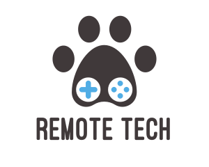 Remote - Paw Game Controller logo design