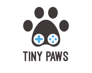 Paw Game Controller logo design